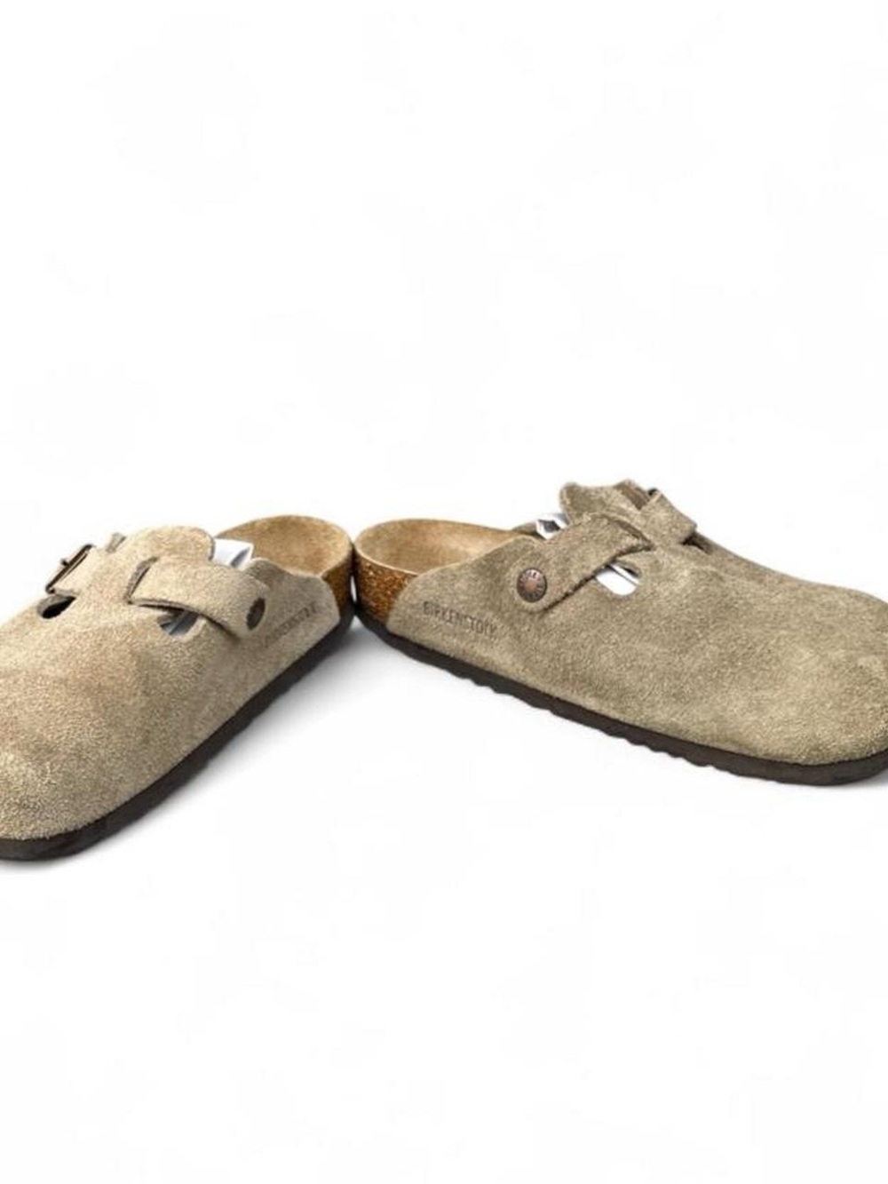 Birkenstock Boston Soft Footbed Taupe Suede Clogs US Women's 8-8.5 EU 39 Regular - Picture 7 of 8